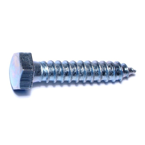 Midwest Fastener Lag Screw, 1/2 in, 2-1/2 in, Steel, Zinc Plated Hex Hex Drive, 50 PK 01331 - main